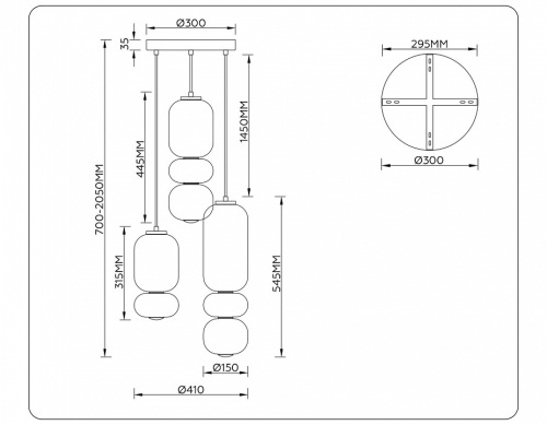 Подвесной светильник Ambrella Light LH LH11036 в Нижнем Новгороде фото 3