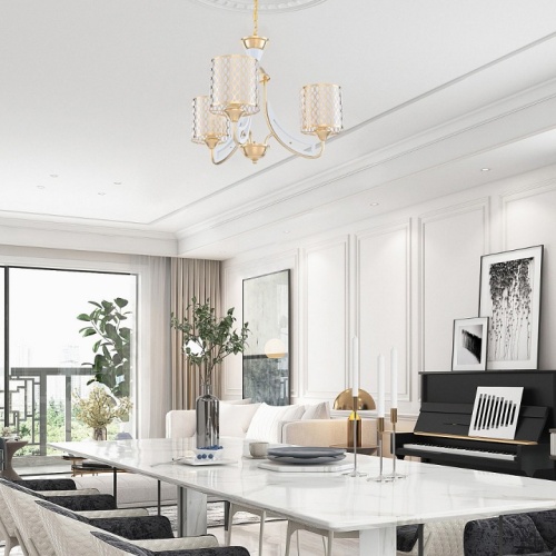 Подвесная люстра Arte Milano Florentia-3387 303387/3 Wh/Gd в Нижнем Новгороде фото 5