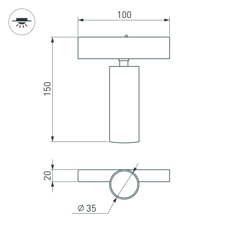 Светильник MAG-SPOT-25-R120-12W Warm3000 (BK, 30 deg, 24V, DALI) (Arlight, IP20 Металл, 3 года) в Качканаре фото 5