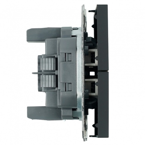 Выключатель двухклавишный без рамки Stekker Эмили 50247 в Нижнем Новгороде фото 4