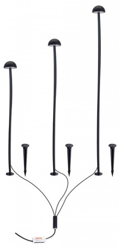 Наземный низкий светильник Arte Lamp MOTUS A1081PA-3BK в Нижнем Новгороде