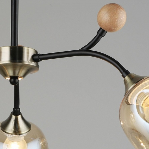 Люстра на штанге 02009-0.3-03 AB+BK в Нижнем Новгороде фото 2