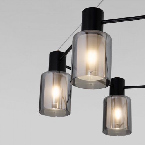 Подвесная люстра Eurosvet Notion 70219/6 черный/античная бронза в Нижнем Новгороде фото 2