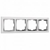 Рамка на 4 поста Werkel Snabb (белый/хром) W0041901 в Нижнем Новгороде