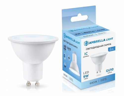 Лампа светодиодная Ambrella Light MR16 GU10 9Вт 6400K 190906 в Нижнем Новгороде фото 2