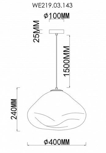 Подвесной светильник Wertmark Isola WE219.03.143 в Заполярном фото 2