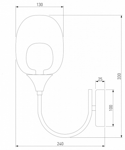 Бра Eurosvet Spritz 70218/1 латунь в Сургуте фото 2