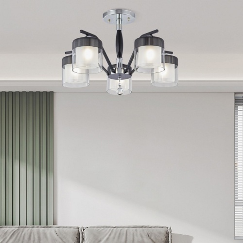 Люстра на штанге Arte Milano Napoli-2646 332646/5 CR+BK в Нижнем Новгороде фото 6