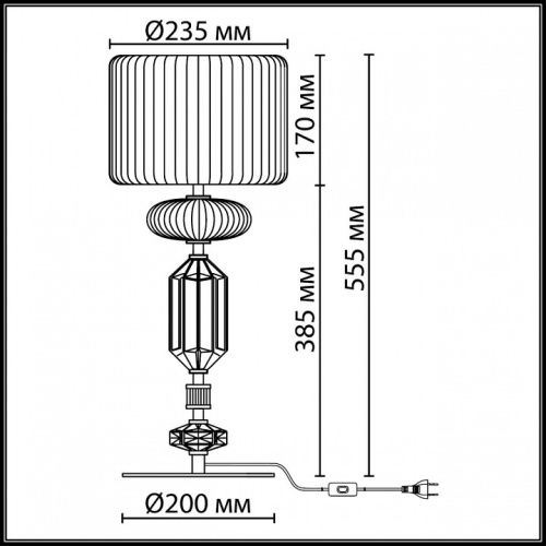 Настольная лампа декоративная Odeon Light Terra 5414/2TA в Нижнем Новгороде фото 4