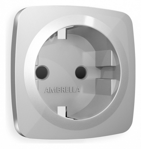 Накладка для розетки с заземлением и со шторками Ambrella Volt OMEGA OP4070 в Нижнем Новгороде