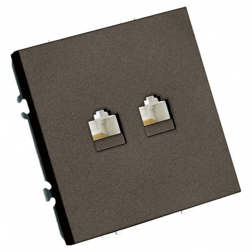 Розетка двойная Ethernet RJ-45 без рамки Stekker Эмили 49926 в Нижнем Новгороде фото 2