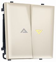 Выключатель самовозвратный двухклавишный с подсветкой, без рамки Ambrella Volt MS MS324450 в Нижнем Новгороде