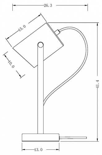Настольная лампа декоративная Freya Elori FR4004TL-01BBS в Нижнем Новгороде фото 5
