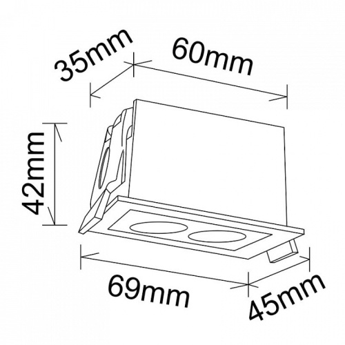 Встраиваемый светильник Mantra BLAU 9129 в Нижнем Новгороде фото 2