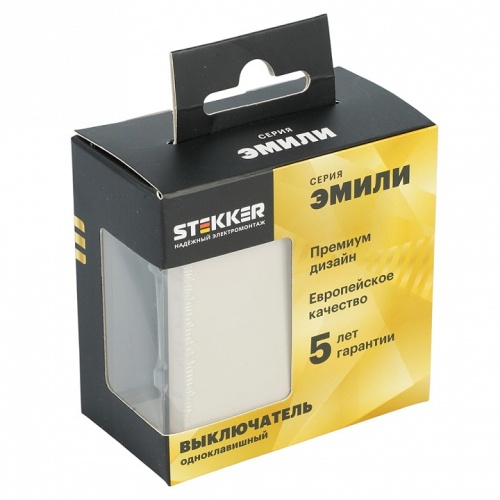 Выключатель одноклавишный без рамки Stekker Эмили 49891 в Нижнем Новгороде фото 6