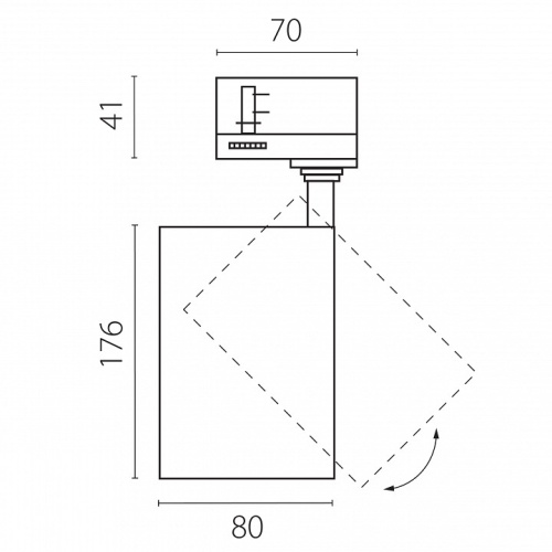 Светильник на штанге Lightstar Canno Pro C4306QT в Нижнем Новгороде фото 2