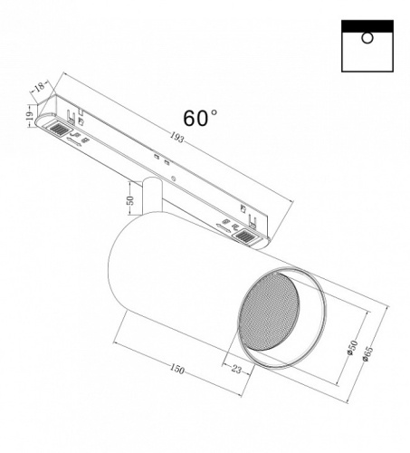 Светильник на штанге Maytoni Focus LED TR032-2-20W4K-W-B в Туле фото 2