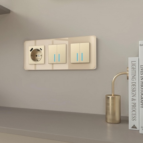 Рамка на 3 поста Werkel Elite (айвори, стекло) W0032443 в Нижнем Новгороде фото 4