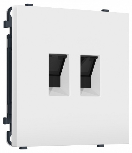 Розетка двойная Ethernet RJ-45 и со шторками, без рамки Ambrella Volt MS MS132110 в Нижнем Новгороде