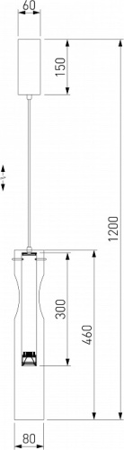 Подвесной светильник Eurosvet Swan 50253/1 LED черный в Чебоксарах фото 2