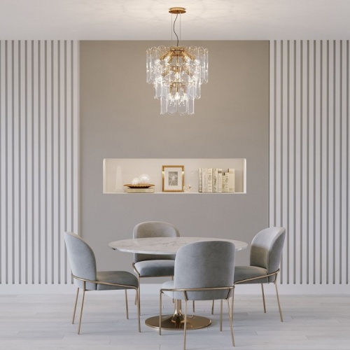 Подвесная люстра Eurosvet Claire 60171 золото в Нижнем Новгороде фото 3