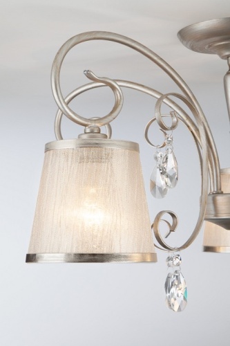 Потолочная люстра Eurosvet Liona 60065/5 серебро в Нижнем Новгороде фото 2