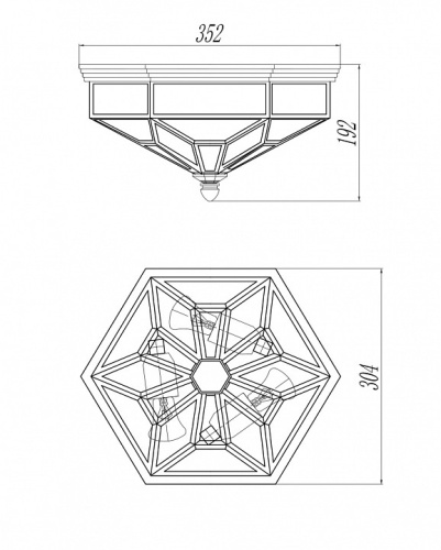Накладной светильник Maytoni Zeil H356-CL-03-BZ в Нижнем Новгороде фото 3