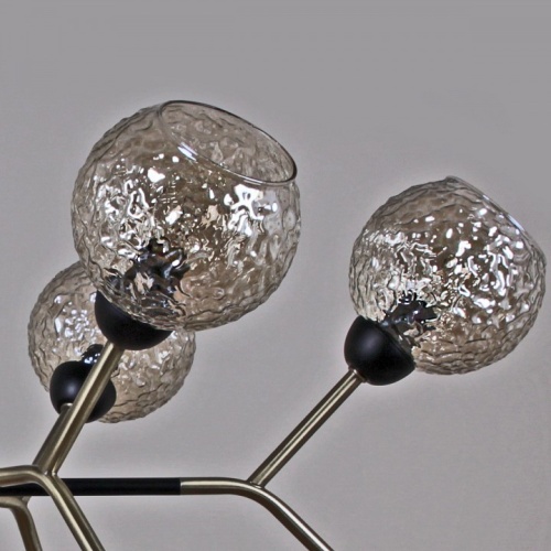 Люстра на штанге ILLUMICO  IL0268-12PSQ-79 BK AB в Нижнем Новгороде фото 3