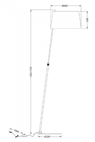Торшер Maytoni Bergamo MOD613FL-01W в Нижнем Новгороде фото 9