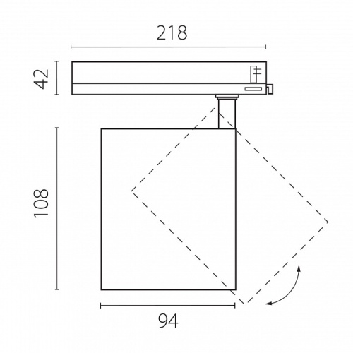 Светильник на штанге Lightstar Alta Base A5446TRIAC в Нижнем Новгороде фото 2