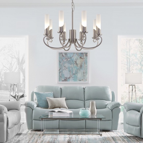 Подвесная люстра Eurosvet Banci 60117/8 никель в Нижнем Новгороде фото 3