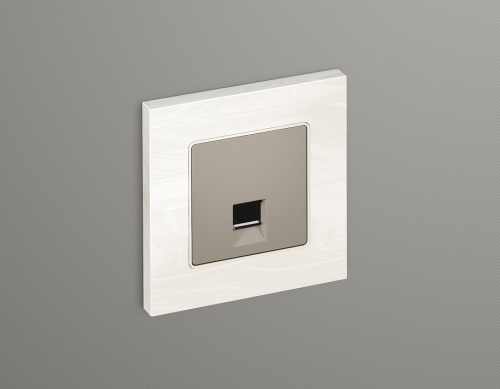 Розетка Ethernet RJ-45 и со шторками, без рамки Ambrella Volt ALFA MA372005 в Нижнем Новгороде фото 3