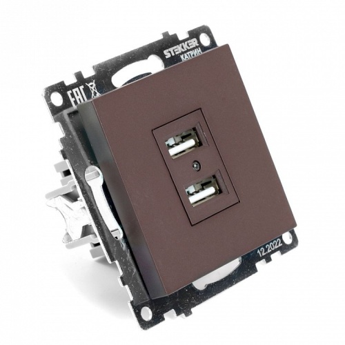 Розетка USB type A без рамки Stekker Катрин 49027 в Нижнем Новгороде фото 4