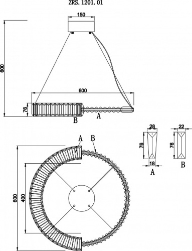 Подвесной светильник Zortes Moi ZRS.1201.01 в Нижнем Новгороде фото 14
