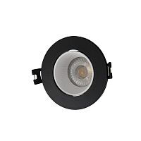 DK3061-BK+WH Встраиваемый светильник, IP 20, 10 Вт, GU5.3, LED, черный/белый, пластик в Можге