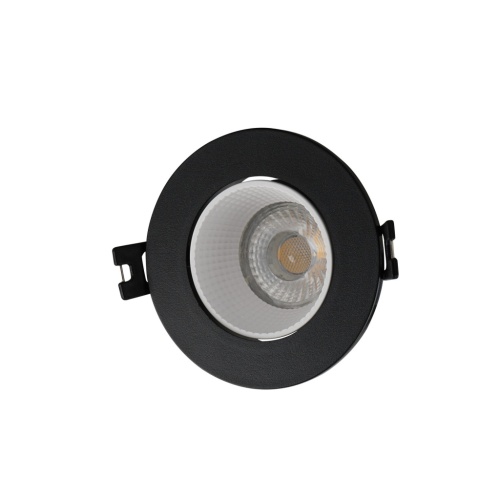 DK3061-BK+WH Встраиваемый светильник, IP 20, 10 Вт, GU5.3, LED, черный/белый, пластик в Колпашево
