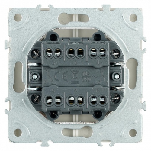 Переключатель двухклавишный без рамки Stekker Эмили 49895 в Нижнем Новгороде фото 5