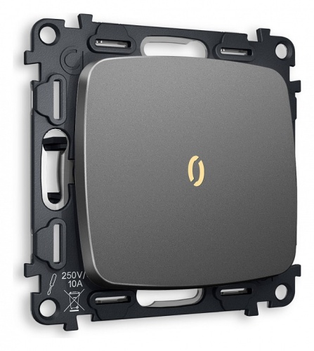 Выключатель проходной одноклавишный с подсветкой без рамки Ambrella Volt OMEGA MO652030 в Нижнем Новгороде