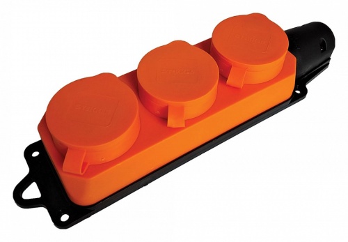 Розетка переносная разборная с заземлением и крышкой Stekker Одри 49405 в Нижнем Новгороде