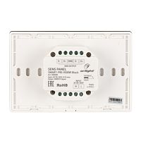 Панель Sens SMART-P85-RGBW Black (230V, 4 зоны, 2.4G) (Arlight, IP20 Пластик, 5 лет) в Шарыпово