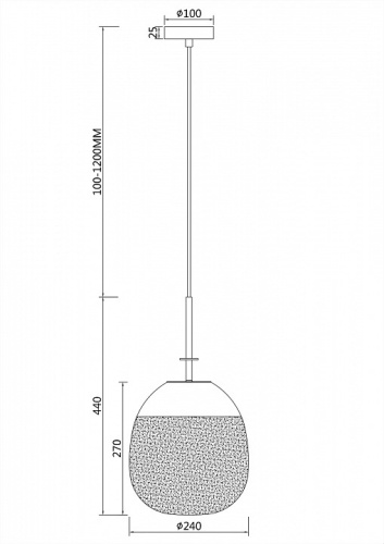 Подвесной светильник Maytoni Lune P072PL-L5W3K в Ермолино фото 4