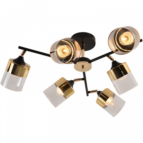 Люстра на штанге 01555-3.3-06B BK+FGD в Нижнем Новгороде фото 5