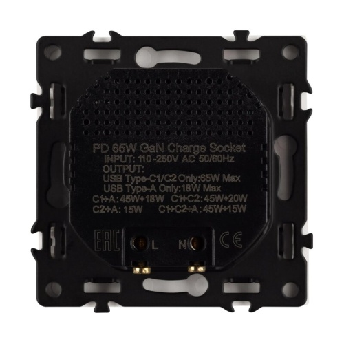 Механизм розетки 2хUSB type A и C Arlight NOBE 061839 в Нижнем Новгороде фото 3
