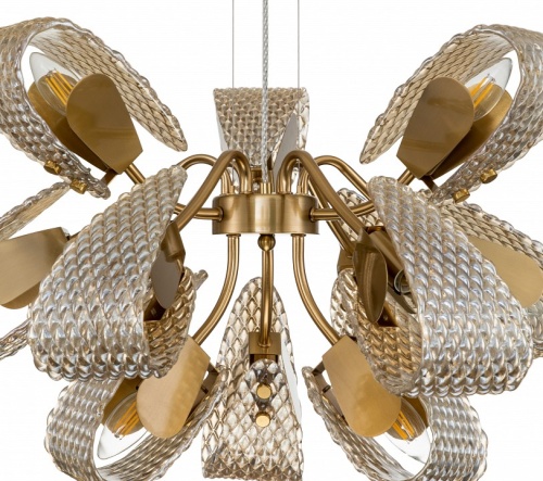 Подвесная люстра Indigo Fless 11033/12P Amber в Нижнем Новгороде фото 3