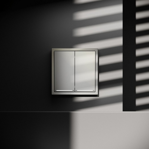 Выключатель двухклавишный с подсветкой без рамки Voltum S70 VLS020204 в Нижнем Новгороде фото 7