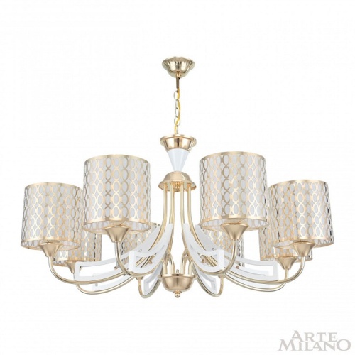 Подвесная люстра Arte Milano Florentia-3387 303387/8 Wh/Gd в Нижнем Новгороде фото 4