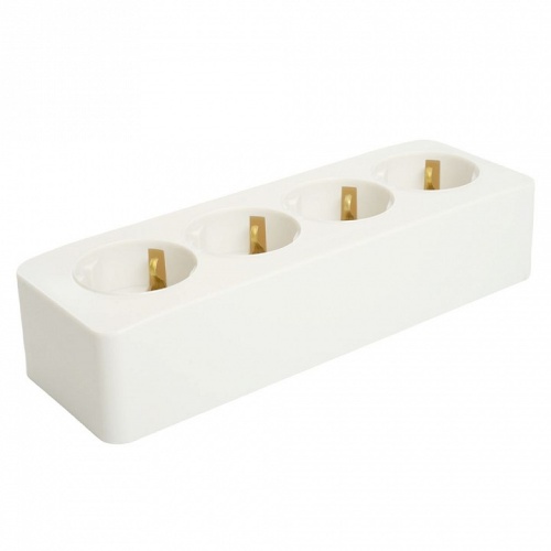 Розетка четверная с заземлением Stekker София 49308 в Нижнем Новгороде фото 3