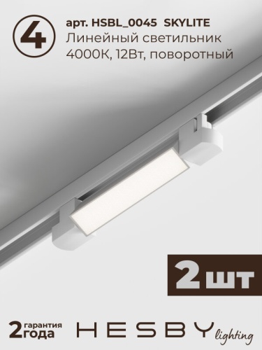 Комплект трековый Hesby Lighting №1 однофазная накладная Skylite HSBL_kompl_S001_VI1W4K в Нижнем Новгороде фото 3