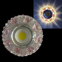 Встраиваемый светильник  42064-9.0-001PL MR16+LED3W CL/PK в Нижнем Новгороде