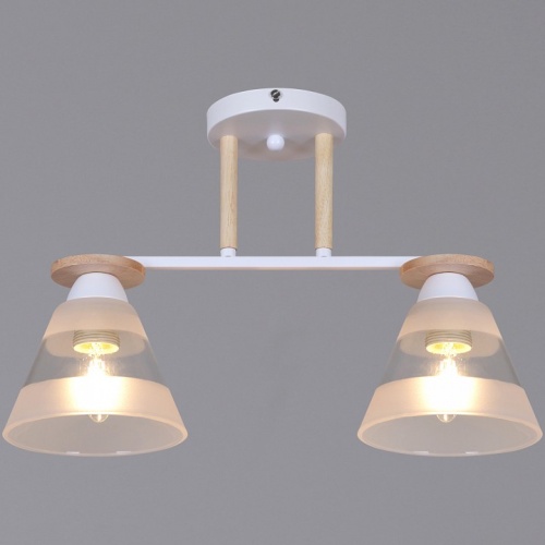 Светильник на штанге 01630-0.3-02 WH+WOOD в Нижнем Новгороде фото 3